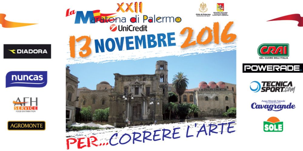 HCO &#038; SPORT : XXII Maratona CITTA&#8217; DI PALERMO &#8211; Domenica 13 Novembre 2016