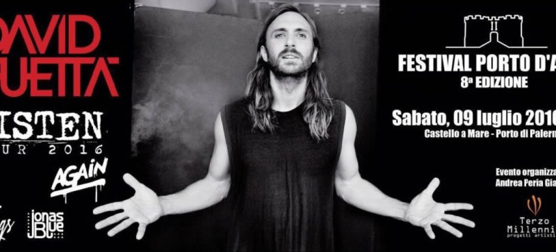 David Guetta a Palermo il 9 Luglio, prima tappa italiana del tour mondiale