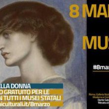 L’ 8 marzo celebra l’arte al femminile. Le donne ospiti d’onore, ingresso gratuito in molti siti culturali statali e regionali.