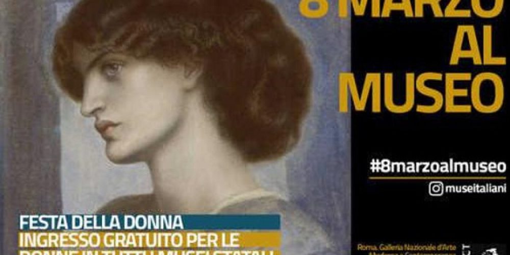 L&#8217; 8 marzo celebra l&#8217;arte al femminile. Le donne ospiti d&#8217;onore, ingresso gratuito in molti siti culturali statali e regionali.